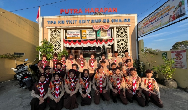 SMP Boarding School Putra Harapan Purwokerto Ikuti Jambore Cabang Kwarcab Banyumas 2025