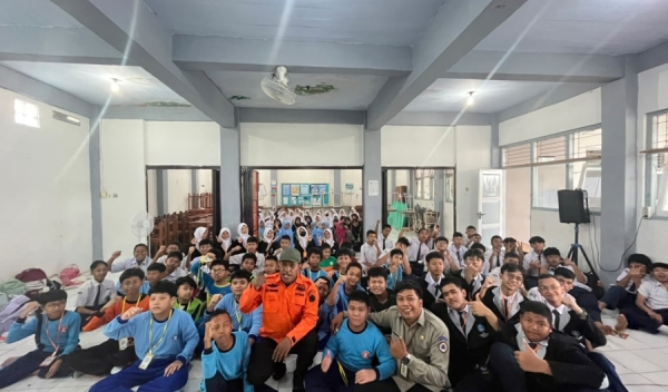 SMP Boarding School Putra Harapan Hadirkan BPBD Kabupaten Banyumas dalam MPLS, Bekali Siswa dengan Edukasi Siaga Bencana